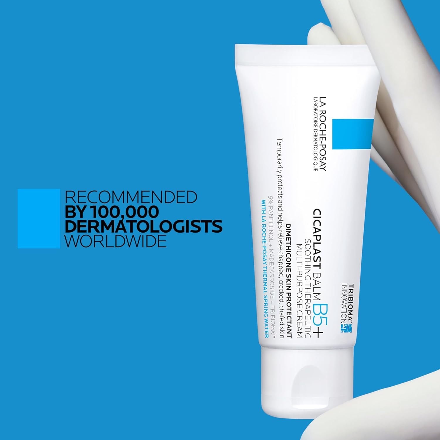 La Roche-Posay Cicaplast Balm B5, Healing Ointment and Soothing Therapeutic Multi Purpose Cream for Dry & Irritated Skin, Body and Hand Balm, Baby Safe, Fragrance Free（Packaging will be sent randomly）