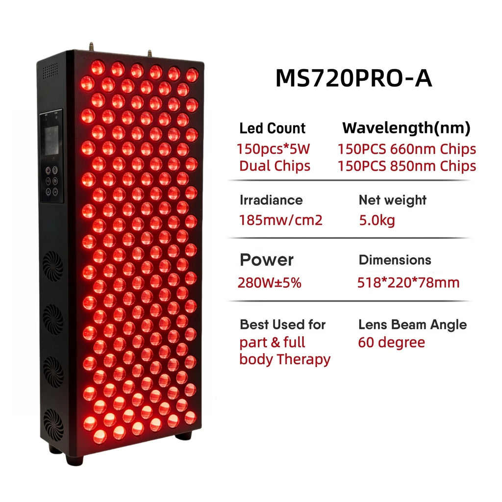 660nm 630nm 850nm Dimmable Dual Chip Red Light Therapy Panel Lamp LED Beauty Devices Near Infrared Therapy Light For Face Body