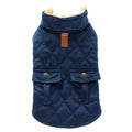 Autumn Winter Pet Coat Plush Warm Thicken Pet Clothes Checkered Double Bag Coat Dog Jacket for Puppy Dog Thermal Jacket
