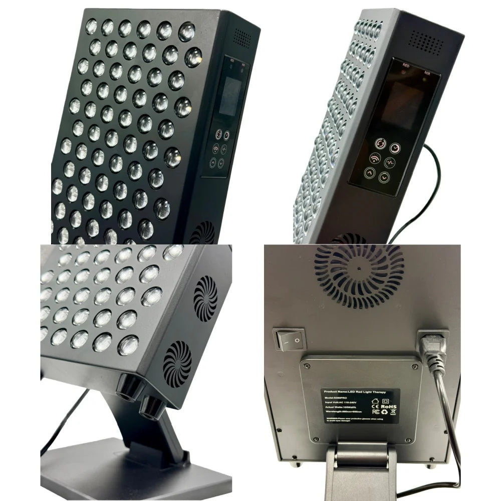 660nm 630nm 850nm Dimmable Dual Chip Red Light Therapy Panel Lamp LED Beauty Devices Near Infrared Therapy Light For Face Body