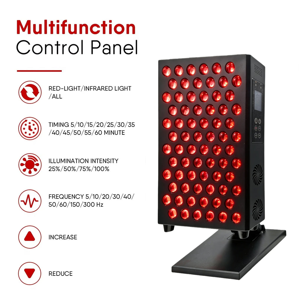 660nm 630nm 850nm Dimmable Dual Chip Red Light Therapy Panel Lamp LED Beauty Devices Near Infrared Therapy Light For Face Body